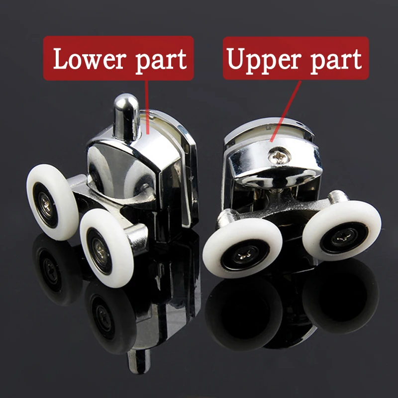 

4pcs-8pcs/set 23/25mm Pop Up Pulley Wheels Brass Zinc Alloy Bearing Hardware Sliding Door Roller Shower Room Cabin Accessories