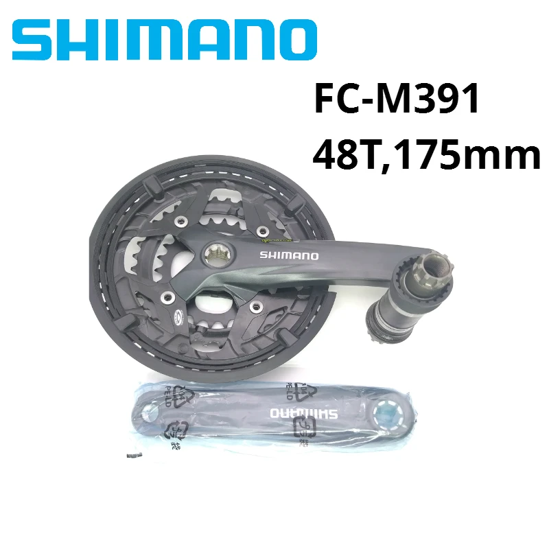 

SHIMANO ACERA FC-M391 Crankset M390 9 Speed 3x9 27s crank 48-36-26T 48T 175MM chainwheel with ES25 Bottom Bracket better FC-M361