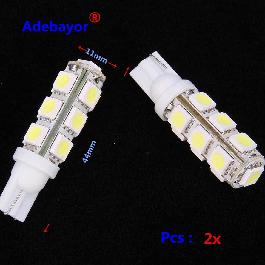 Оптовая продажа 5 шт. T10 DC 12 В 5050 SMD 13 светодиодсветодиодный белые Автомобильные