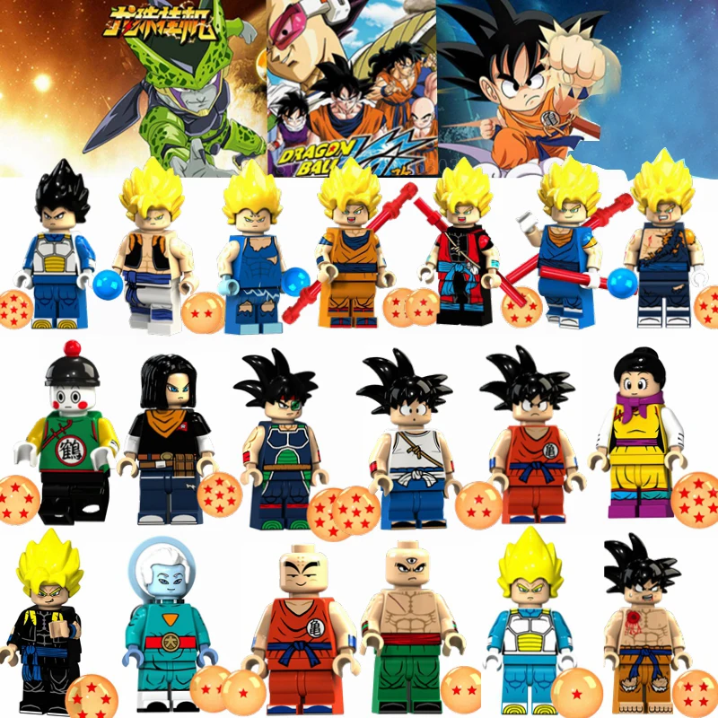 

Legoing Dragon Ball Figures Z Son Goku Vegeta Super Saiyans Recoom Broly Legoings Anime Super Heroes Building Blocks Kids Toys