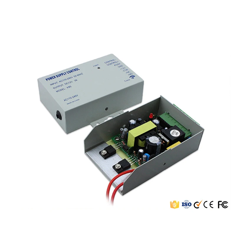 

Small Size 110V-220V Input 12V/3A Output Power Supply For Access Control System or Intercom System
