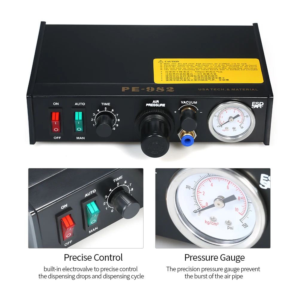 

Semi-Automatic Glue Dispenser Machine Professional Precise Dispensing Controller Glue Machine Digital Control Drip
