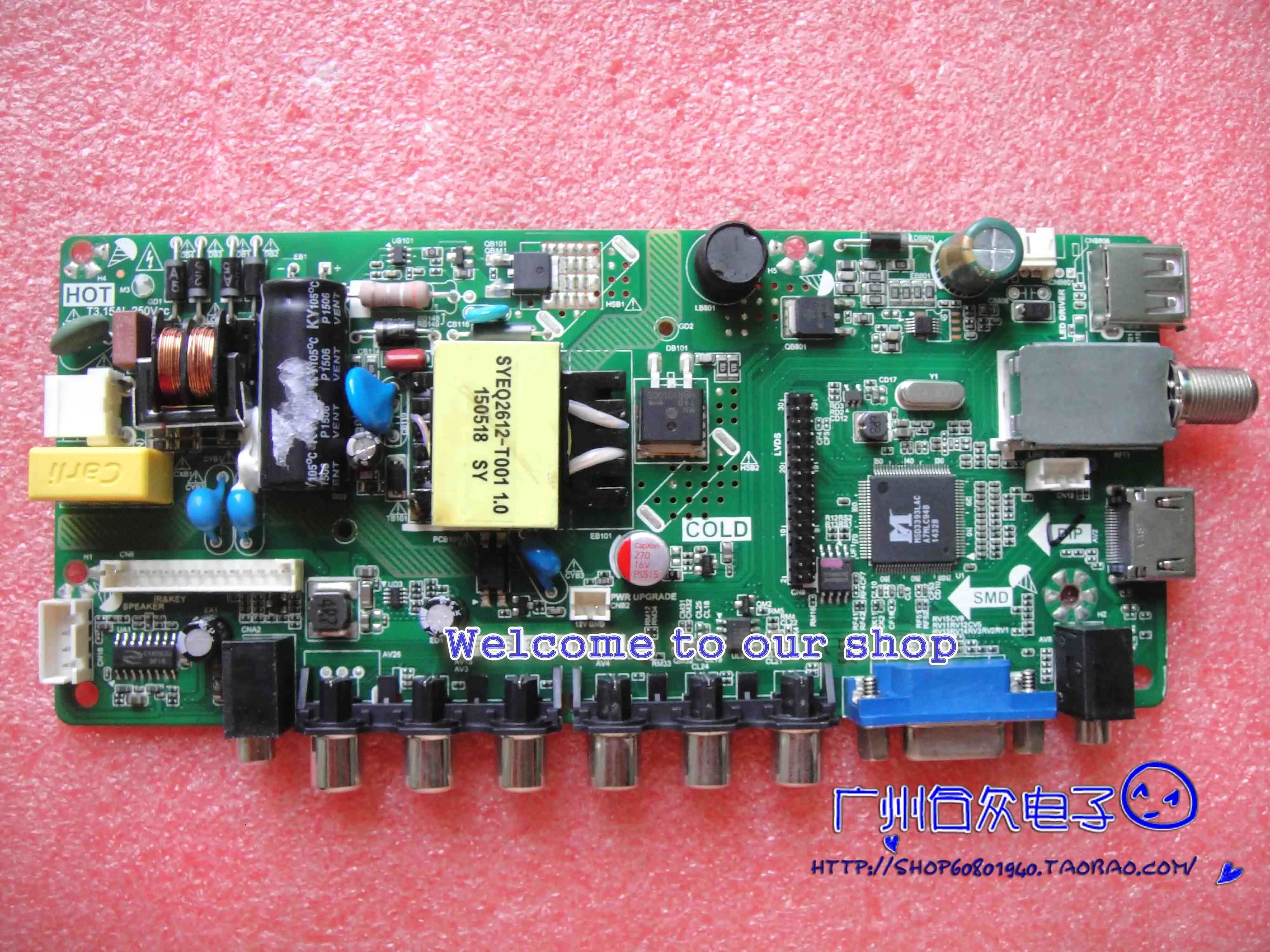 Lcd Tv Tp.ms3393a.pa671 Screen Mv238fhb-n1 - Pc Power Supplies - AliExpress
