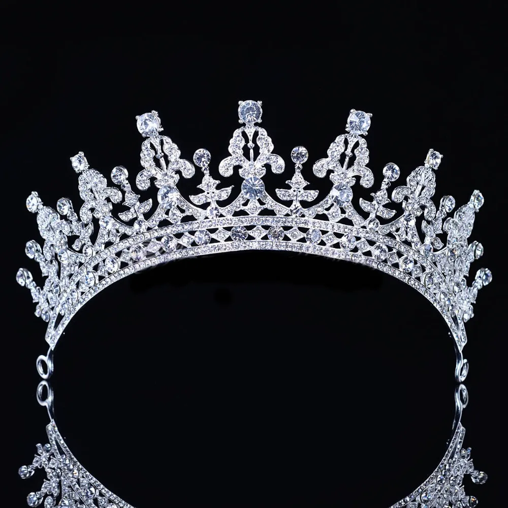 Braut Prinzessin Prinzessin Strass Crystal Hair Tiara Crown Stirnband Schle H5O4 