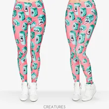 Забавные леггинсы для девочек, красивые классические длинные обтягивающие брюки Джокера, новые женские брюки из полиэстера с 3D-принтом