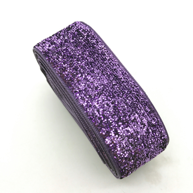 1Inch 25mm Glitter Velvet Ribbon Headband Clips Bow Wedding Christmas Decoration Pick Colors