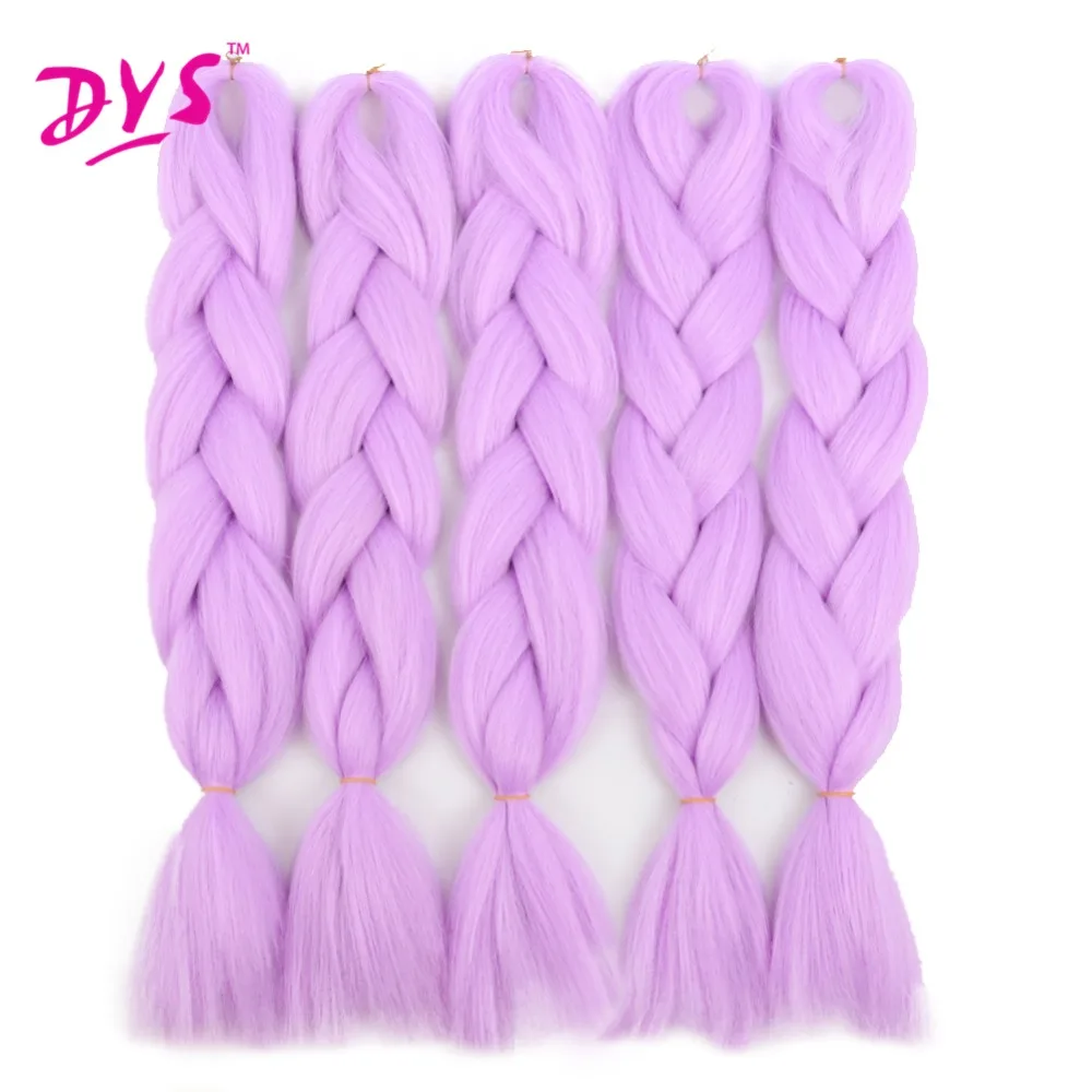 Deyngs 24inch Synthetic Braiding Hair Pure Color HighTemperature Kanekalon Jumbo Braid Hair Extensions Crochet Yaki Texture 100g (13)