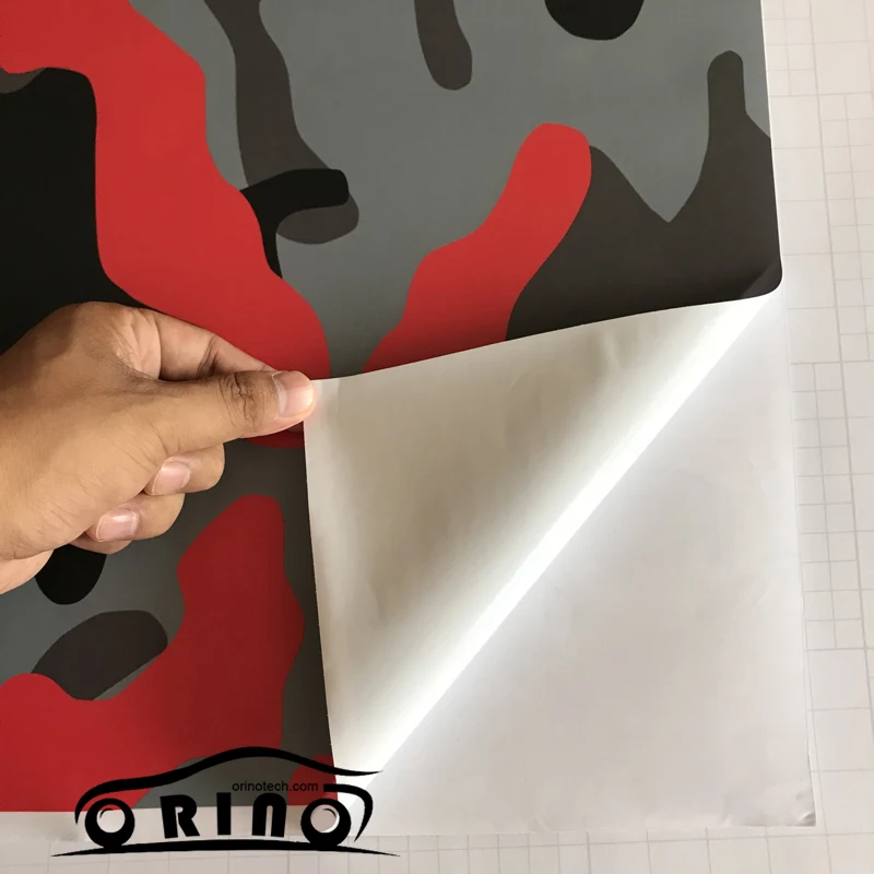 Black Red Grey Vinyl Film-7