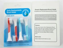 2000pcs Generic Sonic Electric Toothbrush Replacement Heads For Philips Sonicare Tooth Brush Children Soft Bristles HX6034