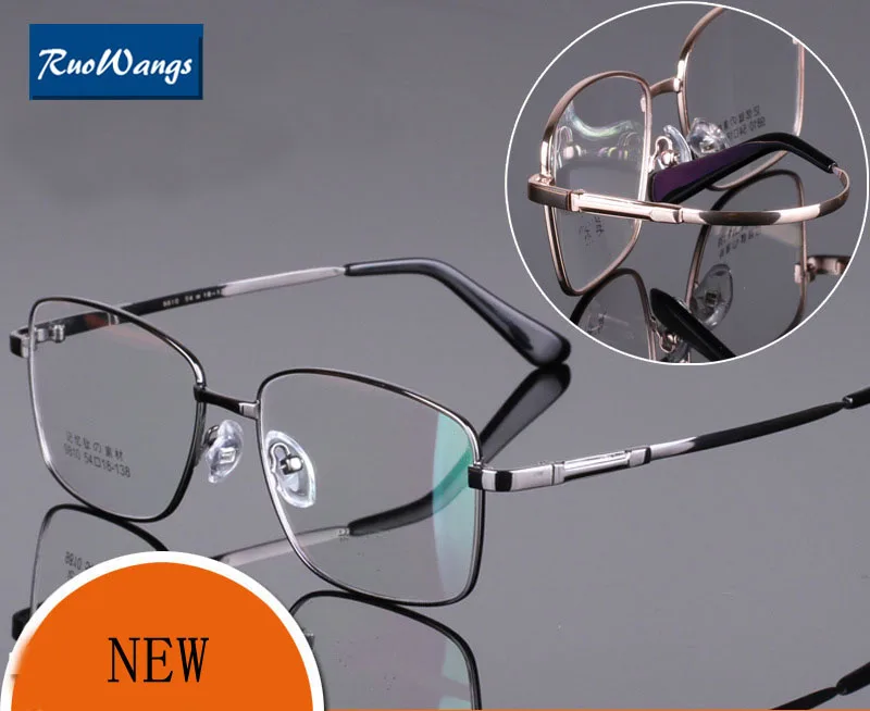 

RuoWangs Spectacle glasses frame men myopia frame eye glasses oculos de grau men eyeglass glasses fashion eyeglasses men eyewear