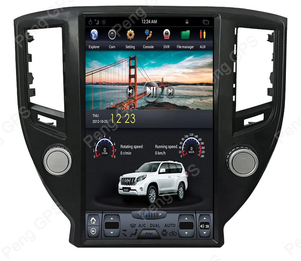 Excellent 13.6" Android Car GPS Navigation for TOYOTA CROWN Twelfth/Thirteenth/Fourteenth generation NO CD DVD Player Headunit Autoradio 4