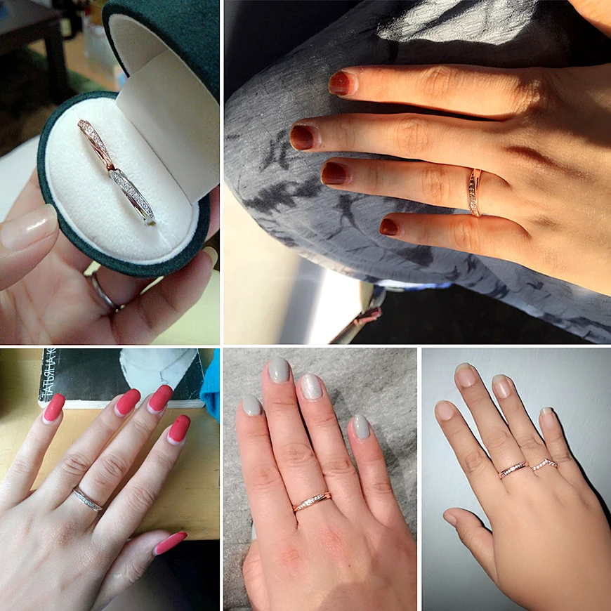 胧月单排牛华戒指 3