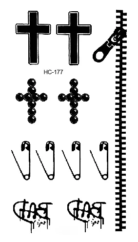 Rocooart мульти HC176-200 боди арт сексуальная красота черный белый эскиз фигуры водопереводной временный быстрая вспышка поддельные татуировки стикер - Цвет: HC1177