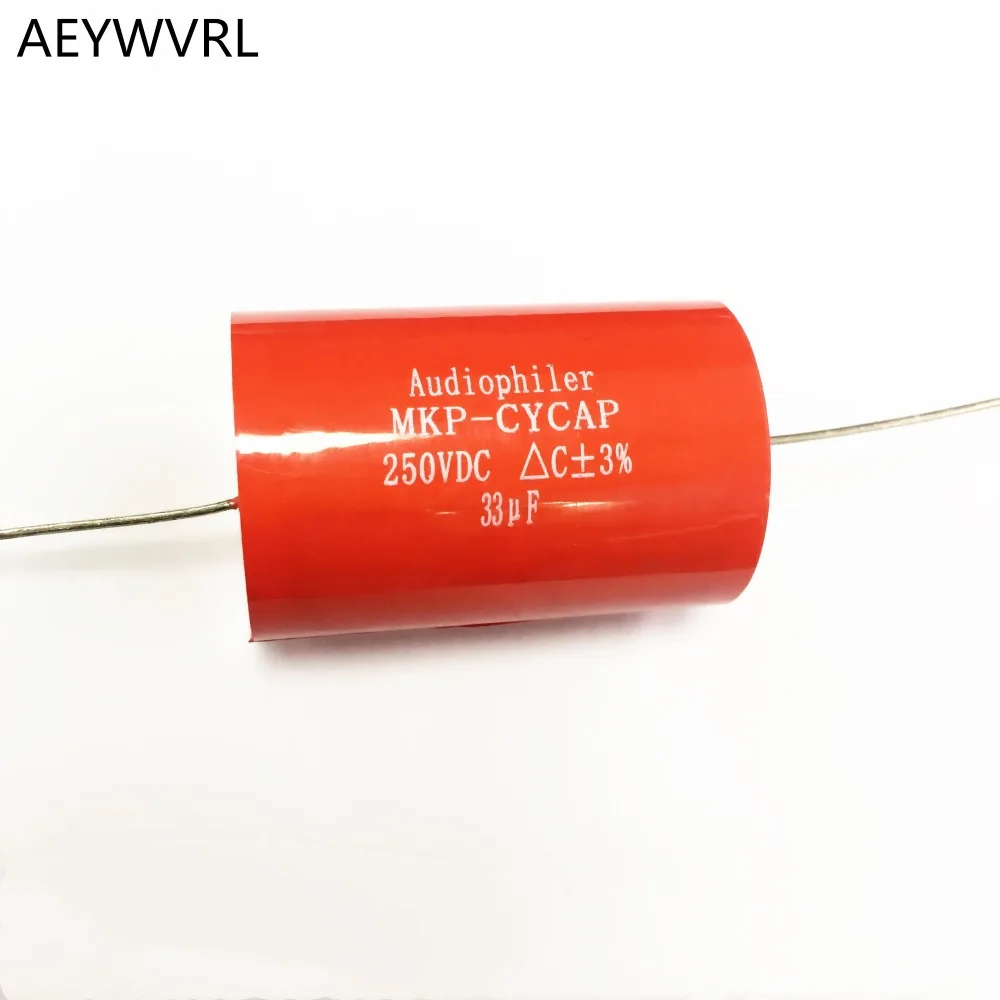 

2PCS 33UF 250VDC DIY HIFI audio grade Axial MKP capacitor for guitar amps