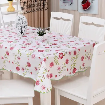 

Waterproof & Oilproof Wipe Clean PVC Vinyl Tablecloth Dining Kitchen Table Cover Protector OILCLOTH FABRIC COVERING