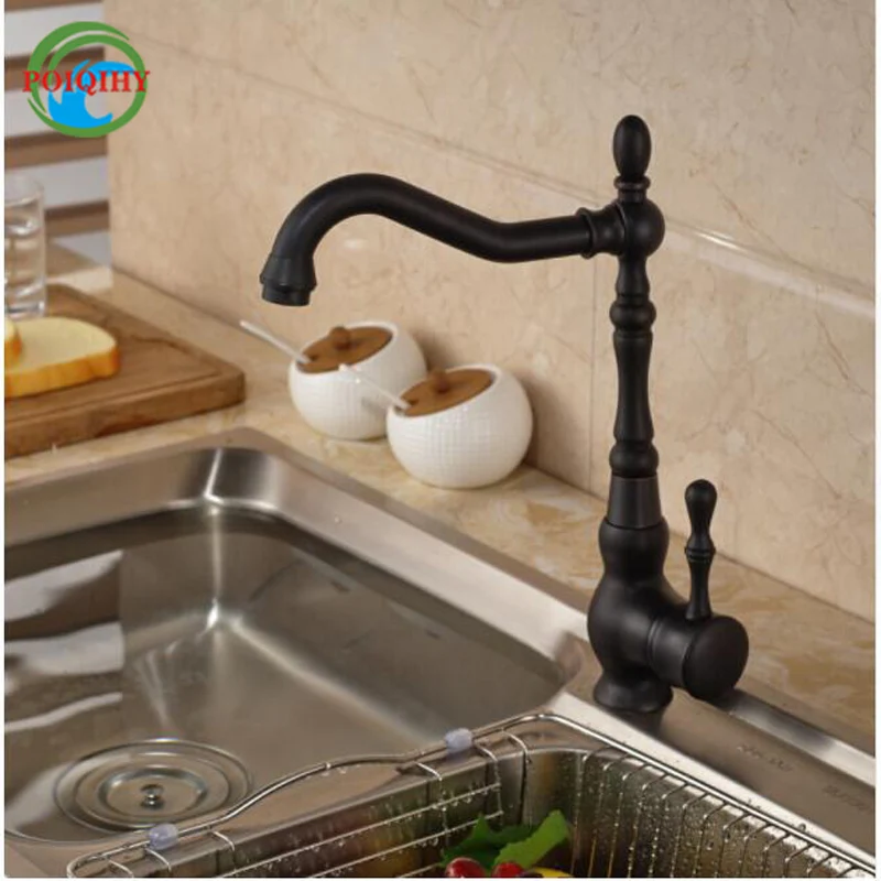 

Excurrent Bathroom Kitchen Faucet Single Handle Deck Mount Tall Basin Sink Mixer Taps Oil-rubbed Bronze
