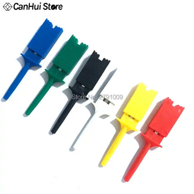 5 Pieces High Quality Logic Analyzer Cable Probe Test Hook Clip Line Red
