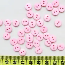 2000 шт мини-розовый очень гладкие круглые полимерные пуговицы 2 отверстия 9 мм оптом или вы выбираете цвета D25