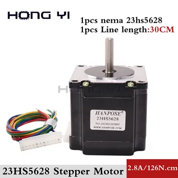 

Nema23 Stepper Motor 23HS5628 2.8A 126N.CM 4-lead 57 Series motor for ISO CNC Laser Grind Foam Plasma Cut