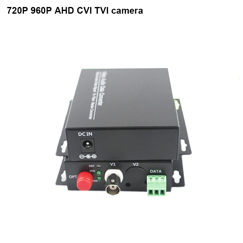 20 км AHD CVI TVI волоконно-оптический преобразователь 720P 960P видео передатчик