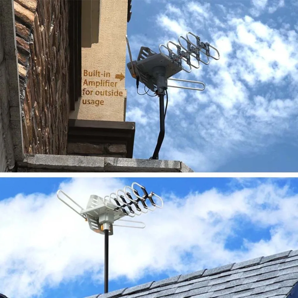 150 Miles Outdoor TV Aerial Motorized Amplified Device High Gain 36dB UHF VHF HDTV Aerial Universal TV Accessories jul 6 150 Miles Outdoor TV Aerial Motorized Amplified Device High Gain 36dB UHF VHF HDTV Aerial Universal TV Accessories jul 6