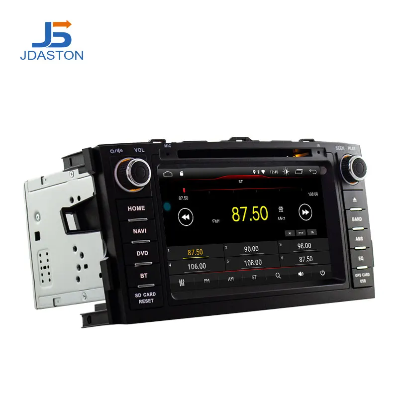 JDASTON Android 10 0 автомобильный DVD плеер для Toyota AURIS hatchback 2008 2012 2 Din автомобильное радио