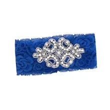 1 шт. Горячая сексуальная винтажная Цветочная подвязка для невесты, свадебная подвязка со стразами, что-то синее, эластичная Кружевная подвязка