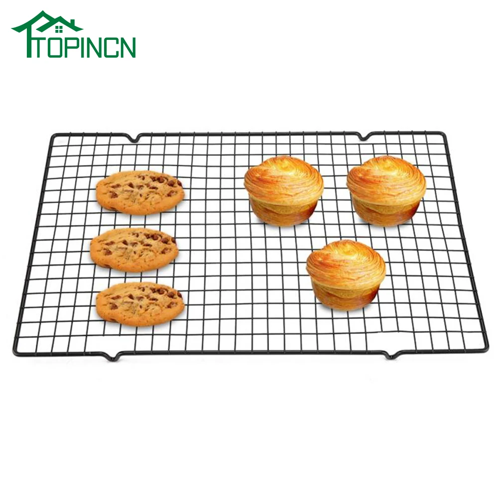 TOPINCN Stainless Steel Nonstick Cooling Rack Cooling Grid Baking Tray For Biscuit Cookie Pie Bread Cake Baking Rack TOPINCN Stainless Steel Nonstick Cooling Rack Cooling Grid Baking Tray For Biscuit Cookie Pie Bread Cake Baking Rack