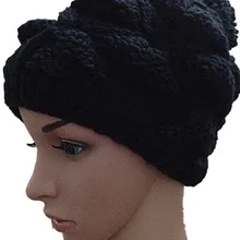 Bomhcs ручной работы вязаная шапка женская утепленная шерсть Корен Лыжная шапка шапочки Открытый