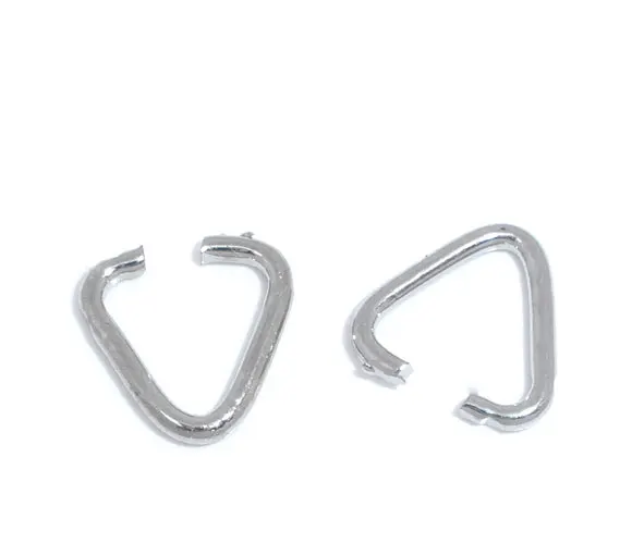 

DoreenBeads Alloy Opened Jump Rings Triangle Silver Color 8mm( 3/8") x 8mm( 3/8"), 150 PCs new