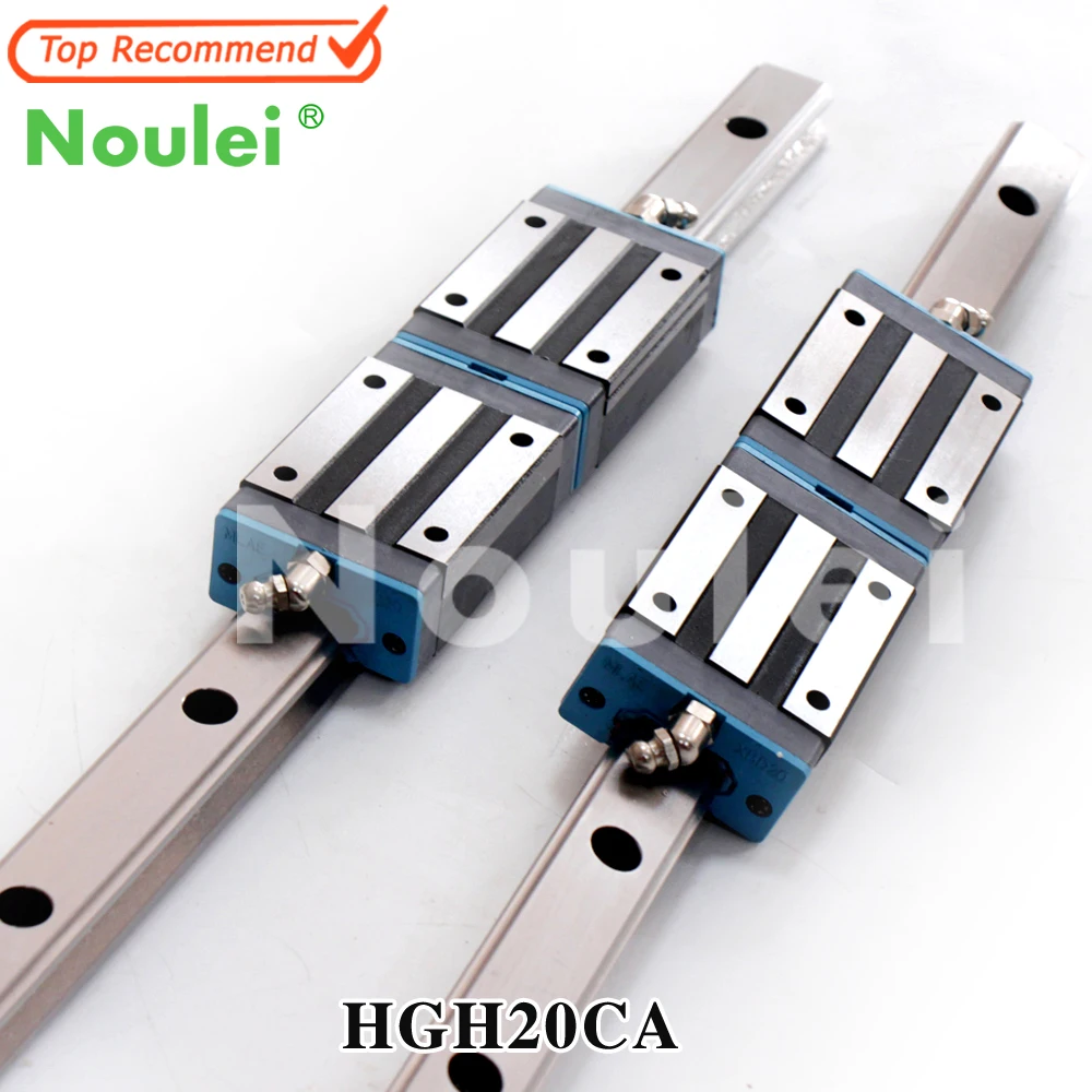Noulei HGR20 guia CNC линейные направляющие 20 мм с HGH20CA Каретный блок HGH20 для частей оси 400 600