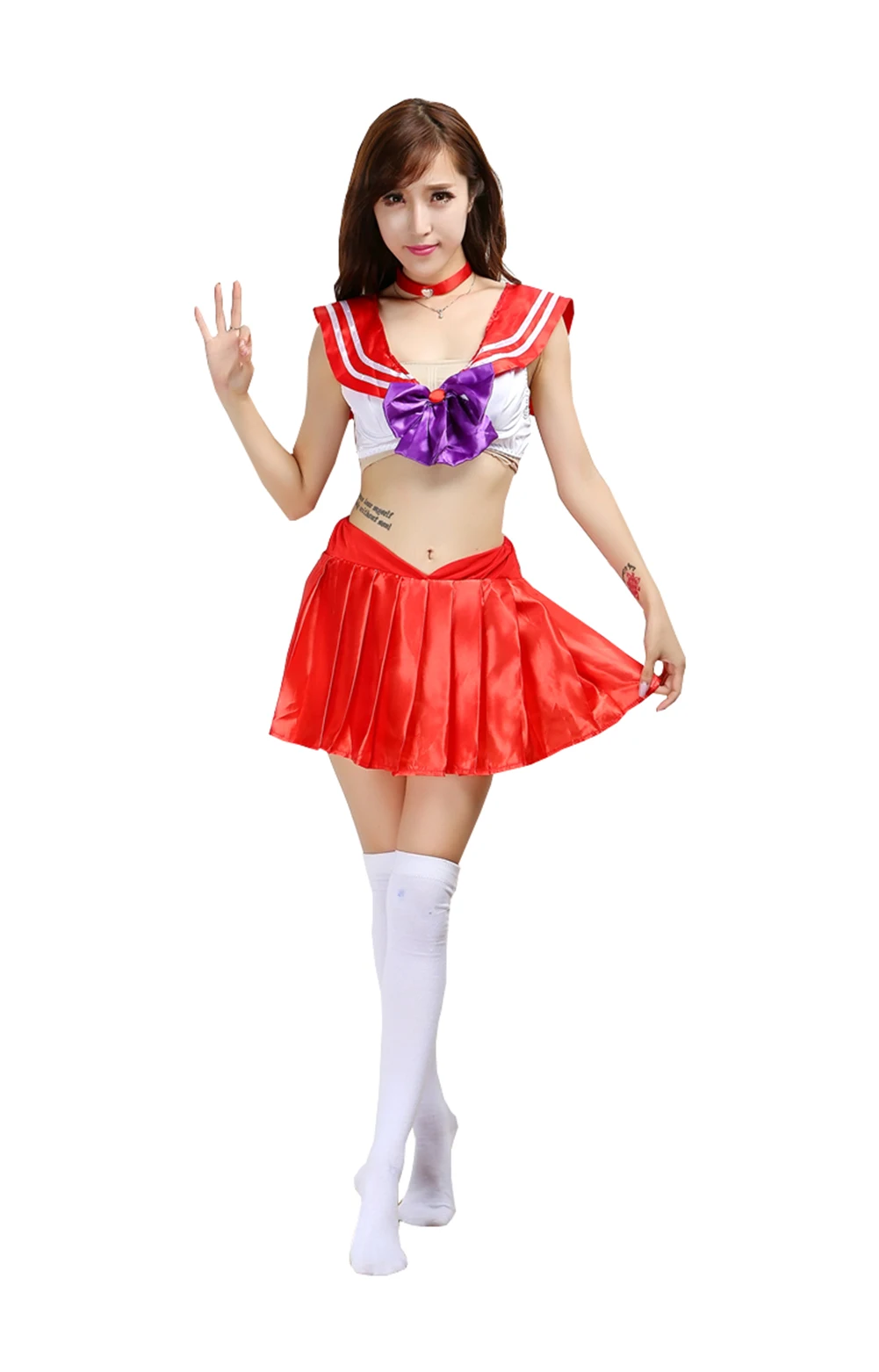 

Sailor Moon Cosplay Sailor Venus Minako Aino Costume Women's Dress School Uniforms Sailor Suits
