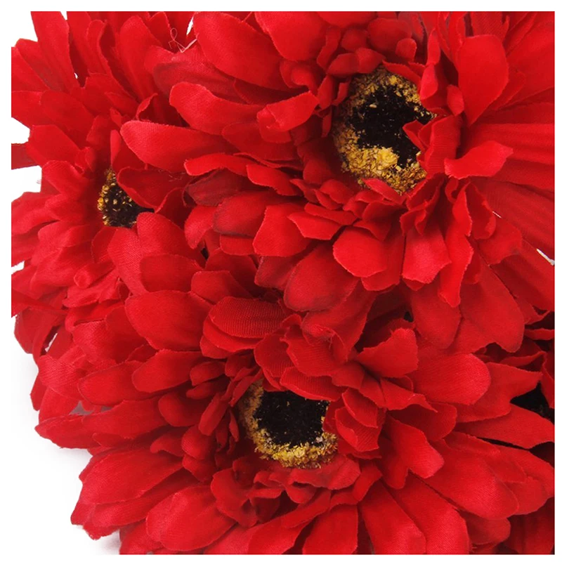 Акция-5 шт. искусственных цветов Gerbera Gaensebluemchen Red