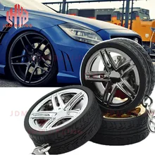 Горячее роскошное Цинковое автомобильное колесо из сплава брелок с 360 поворотным дисковым колесом автомобильный Стайлинг Роскошный брелок авто часть модельный брелок концентратор