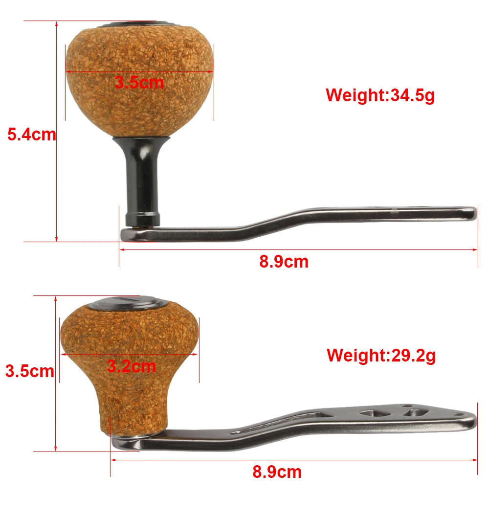 RoseWood Fishing Reel Handle Metal EVA Knobs DIY For Shimano Daiwa Abu Garcia Casting Jig Reel Handles Accessories  (9)