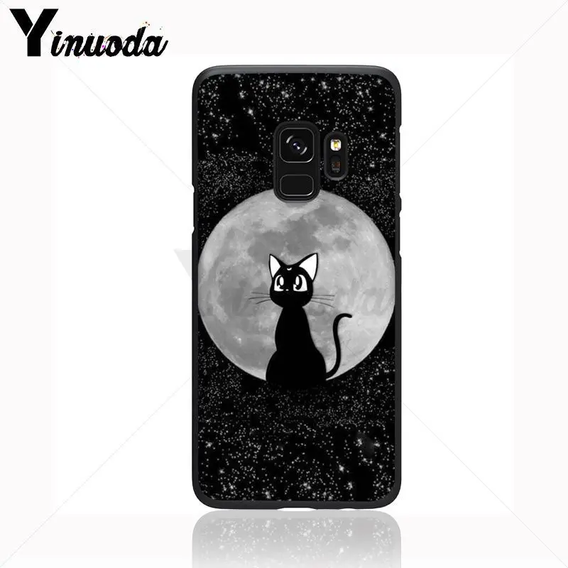 Yinuoda Сейлор Мун черный мягкий чехол для телефона Samsung Galaxy s9 s8 plus note 8 note9 s7 note5