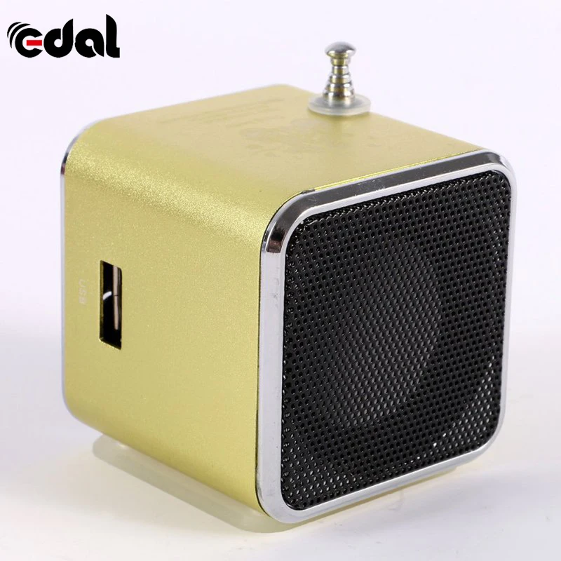 Модные Портативный микро-usb; мини стерео динамик с басами музыка MP3/4 fm-радио 6 цветов