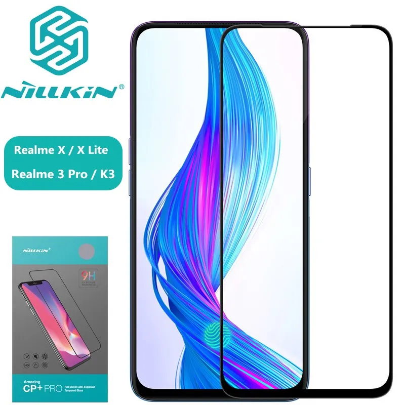 

OPPO Realme 3 Pro Tempered Glass OPPO K3 Realme X Lite Glass Nillkin CP+Pro 2.5D Full Cover Screen Protector