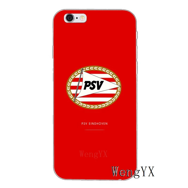Для iPhone X XR XS Max 8 7 plus 6s 6 plus SE 5S 5c 5 4S 4 iPod Touch чехол psv Eindhoven футбольный логотип мягкий Чехол для телефона
