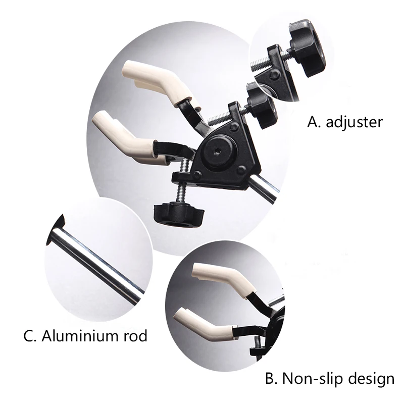 Алюминиевый сплав блендер зажим двойная регулировка Универсальный трубчатый зажим лабораторные принадлежности 29 см длина