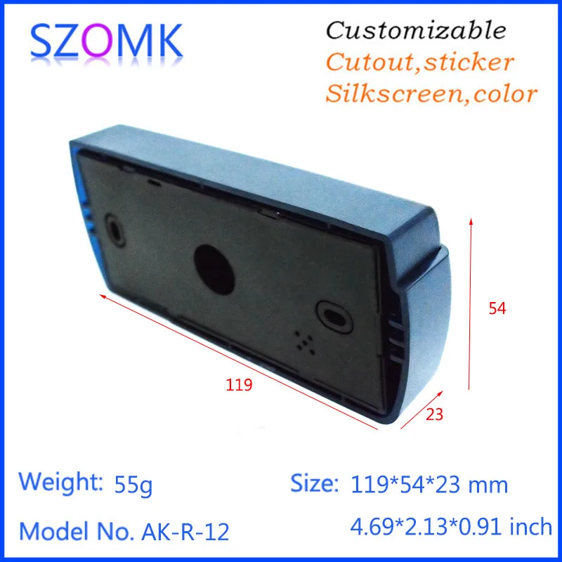 1 шт. SZOMK КИТАЙ 119x54x23 мм пластиковый корпус pcb diy чехол кардридер держатели juncion