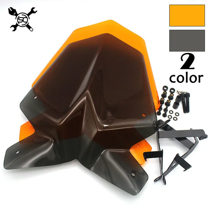 Motorcycle Sports Windshield WindScreen Visor Viser Fits For KTM Duke 125 390 2017 2018 Duke125 Duke390 17 18 Double Bubble Motorcycle Sports Windshield WindScreen Visor Viser Fits For KTM Duke 125 390 2017 2018 Duke125 Duke390 17 18 Double Bubble