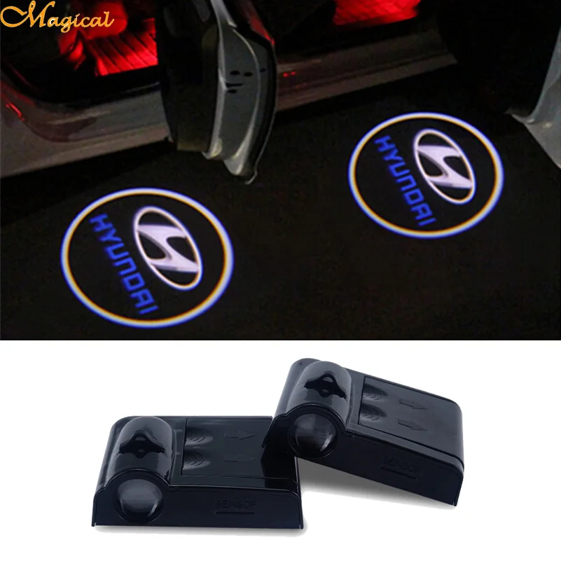 2 x LED Car Door Welcome Light Ghost Shadow Logo Projector Emblem For ...