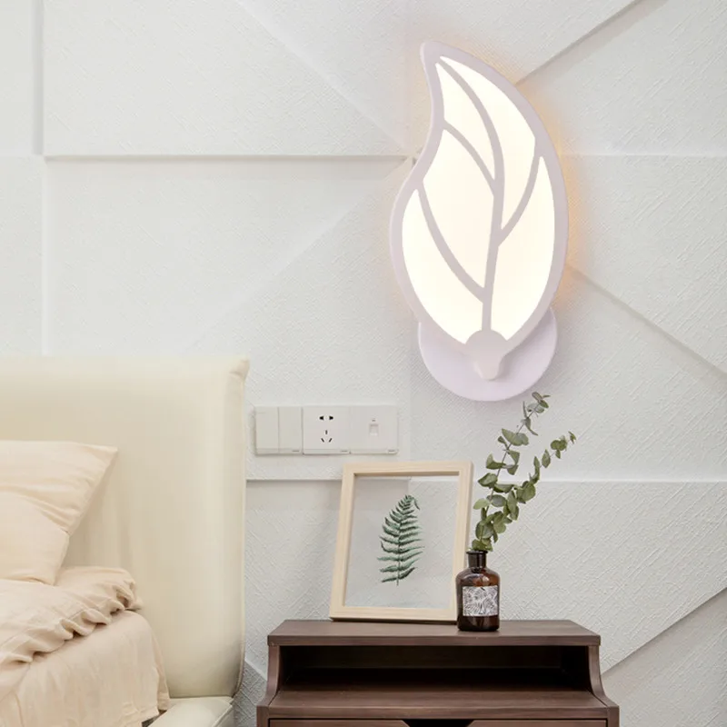 Butterfly Leaf Wall Light Lamp Warm White 18W 36 LED Living Room Corridor Bedside Lamps Home Decor Night | Лампы и освещение