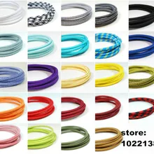 8 м 2*0,75 Edison текстильный кабель, тканевый провод для люстры подвесные провода ламп плетеная ткань Электрический кабель винтажный шнур для лампы