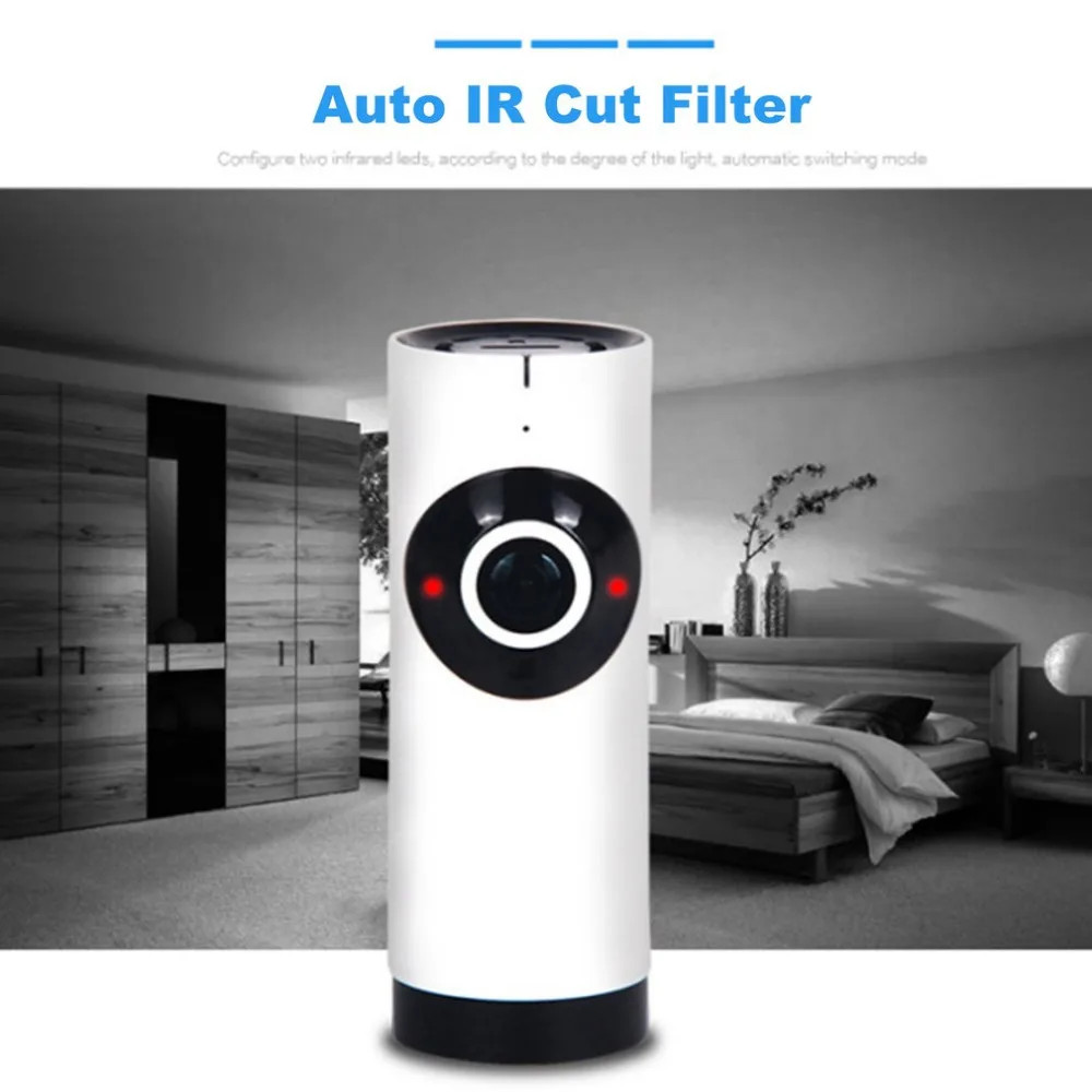 

180 Degree Mini WiFi CCTV Security Camera HD 720P Surveillance Monitor Home Security IP Camera IR Night Vision Two Way Voice