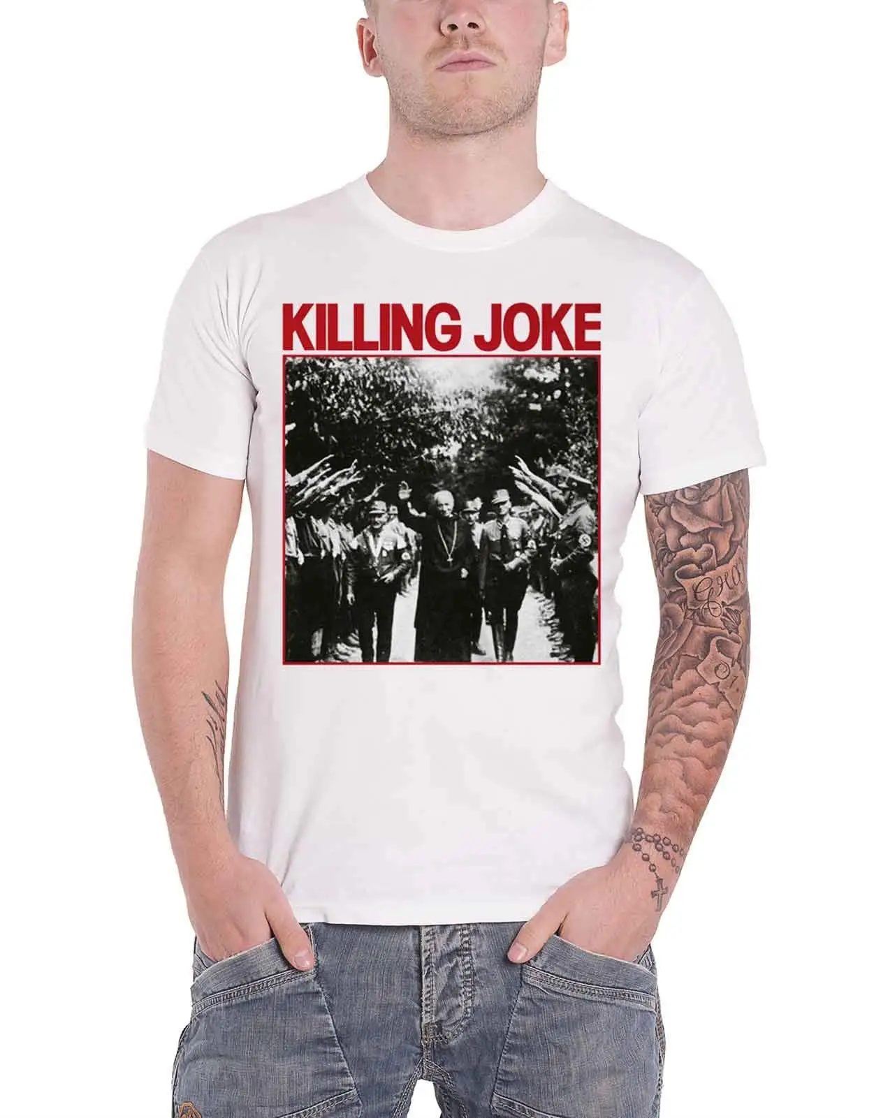 

Killing Joke T Shirt Pope Band Logo Mens