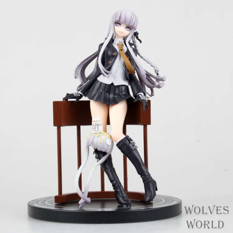 

High Quality!!! Japanese Amine Cupramen Danganronpa Trigger Happy Havoc Kirigiri Kyoko 23cm PVC Action Figure Model Toys Gift