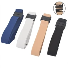 Nuovo Unisex Fibbia-Trasporto Elastico Della Cinghia Per I Jeans Pantaloni di Stirata del Vestito Della Vita Per Le Donne Gli Uomini No Fibbia Senza Fibbia trasporto Cinture H111