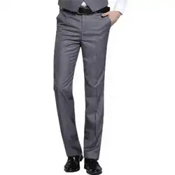2019 новая Корейская версия прямых брюк мужской деловой драп свободный гладильный костюм брюки британские серые длинные брюки размер 27-37